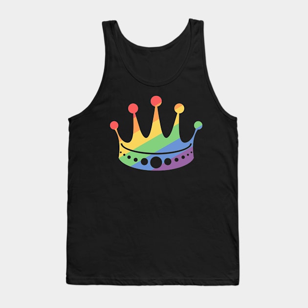 Funny LGBT Gay Pride Drag King Tank Top by Wizardmode